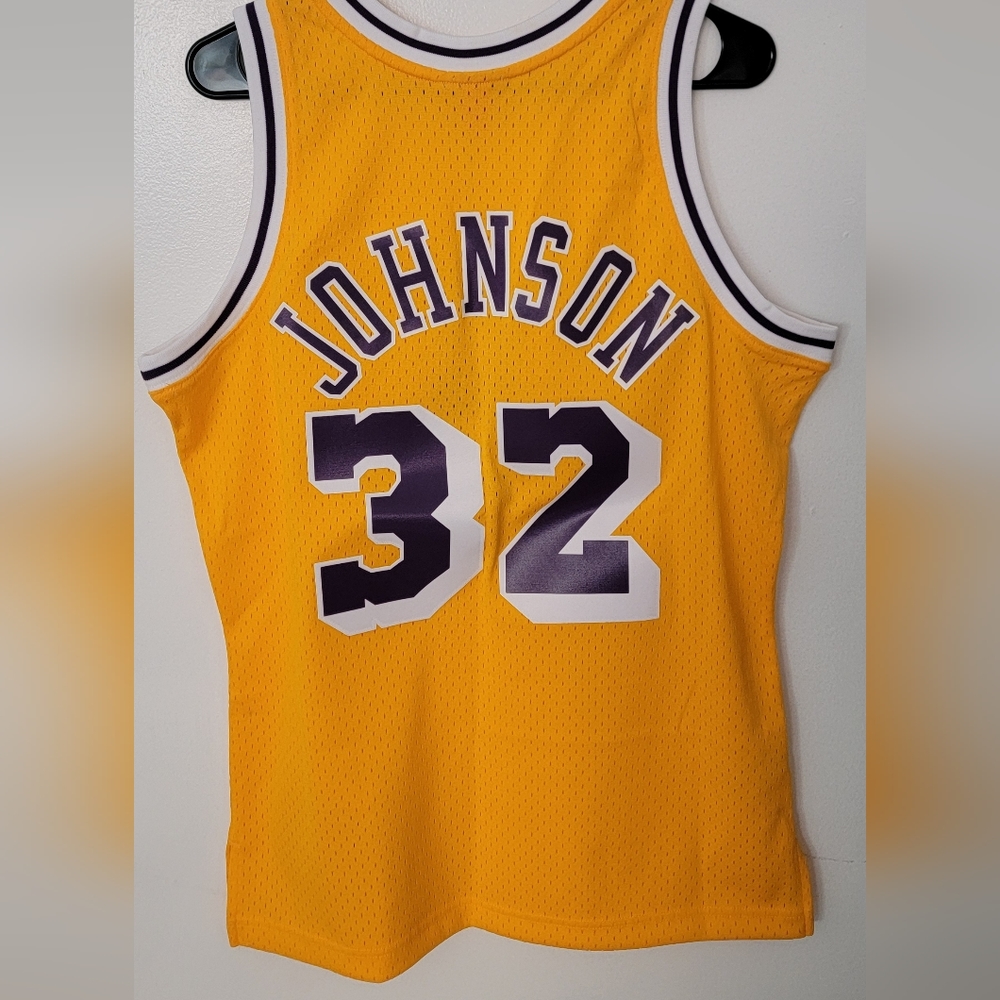 MAGIC JOHNSON Authentic Jersey Los Angeles Lakers Home 1984-85 - Picture 3 of 6